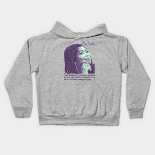 Alice Walker Portrait and Quote Kids Hoodie